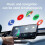 2-in-1 Wireless Carplay and Android Auto Adapter Wired to Wireless Bluetooth/Wifi USB Dongle 5