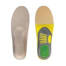(S) Adult Arch Corrective Insole Flat Foot Foot Support Cushion Leisure Sports Shock Absorption Massage EVA Insole for Men and Women