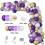 128 Pcs Purple Balloon Arch Kit 2