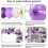 128 Pcs Purple Balloon Arch Kit 4