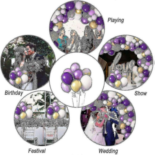 128 Pcs Purple Balloon Arch Kit 2