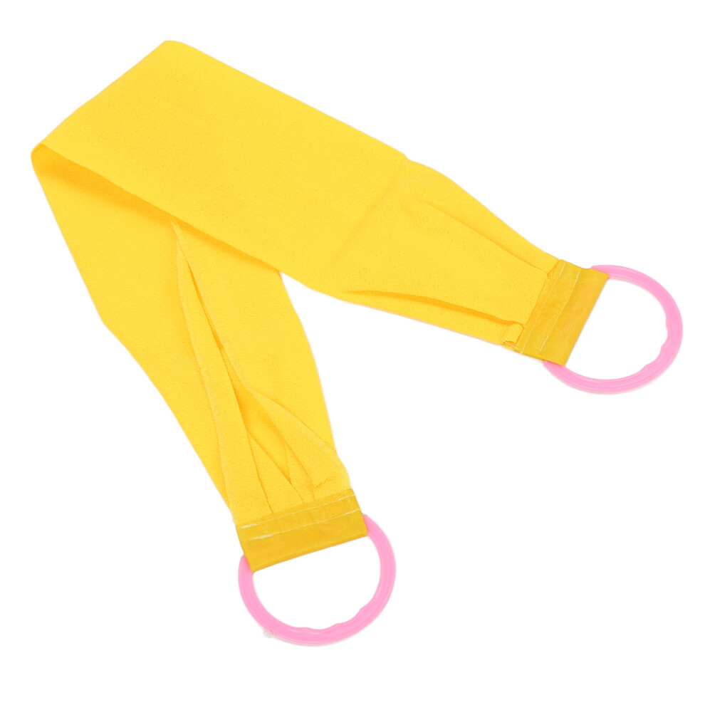 Body Back Scrubber Double Sided 450D Coarse Sand Deep Clean Exfoliator Yellow