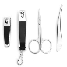 4-delige RVS Nagelknipper & Schaar Set