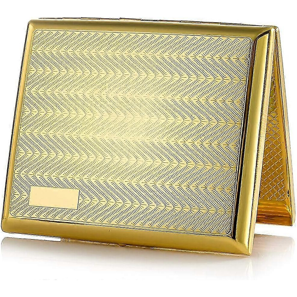 Kikidex (As Show, One Size) Cigarette Case, Metal Cigarette Box, Cigarette Case Cigarette Case For 20 Gold