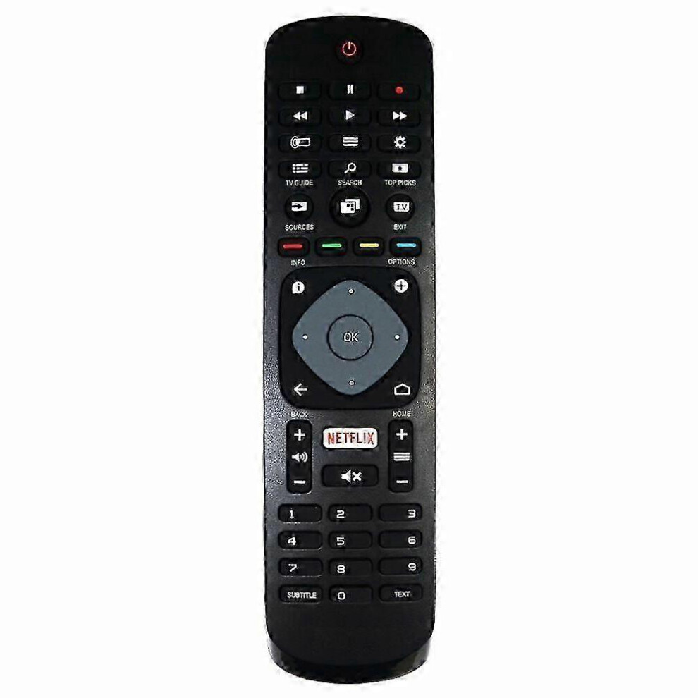 Universal Philips Smart Tv Remote Control With Netflix Replacement Black 6935165372164