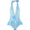 (M) Blue Sexy One Piece Suit With Bra Panties 5