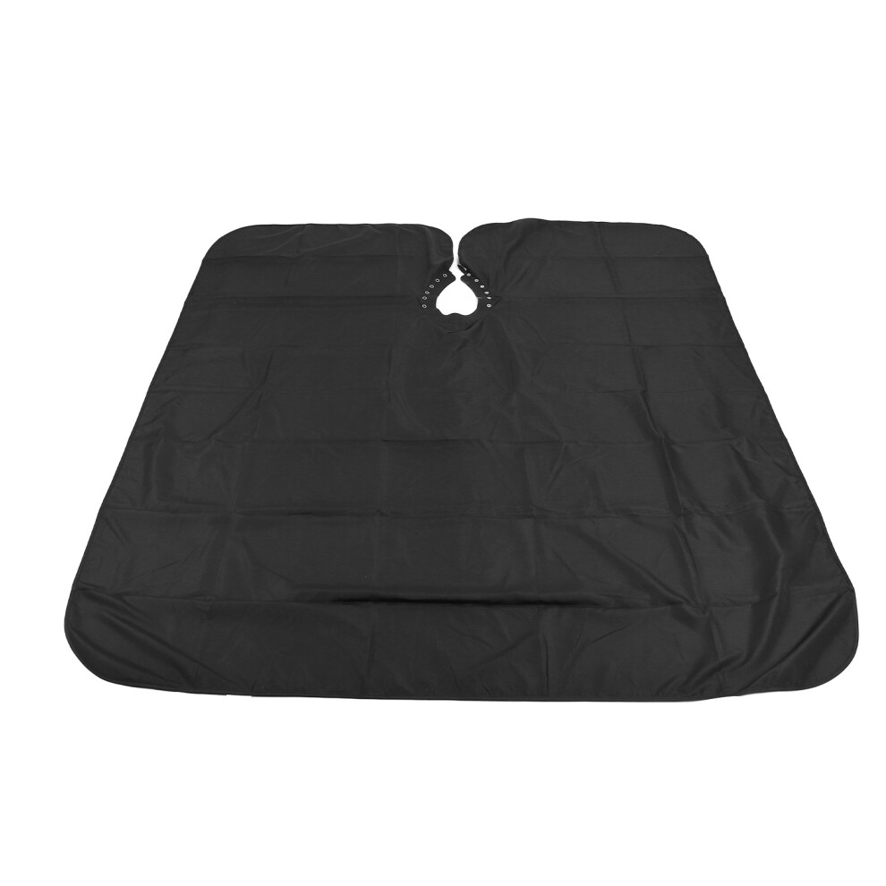 Black Waterproof Hairdressing Apron Adjustable Barber Cloth Wrap for Salon Use