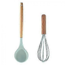 2pc Kitchen Utensil Set,easy To Clean Wooden Kitchen Utensils,cooking