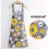 Waterproof Kitchen Aprons,2 Pack Floral Aprons with Pockets 3