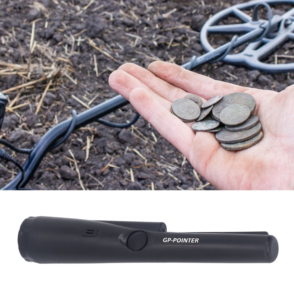 Handheld Metal Detector With Led Light, High Accuracy, Outdoor Treasure Finder, Black 4301356582759