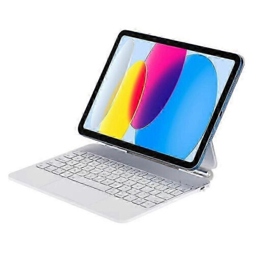 (White) For iPad 10.9 Tablet Case Bluetooth Keyboard 2
