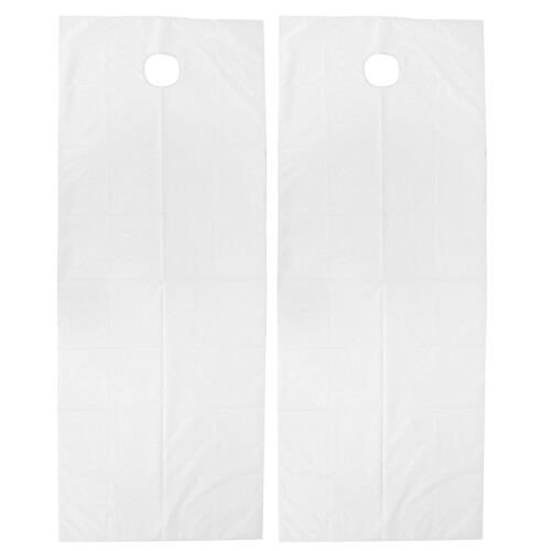 (White) 2 Pz Lenzuoli Salone Impermeabili Antiolio Rosa