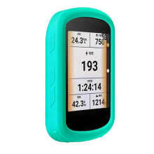(teal color) Non-Slip Silicone Anti-scratch Protective Case Screen Protector Full Coverage Compatible for Edge840 GPS Computer