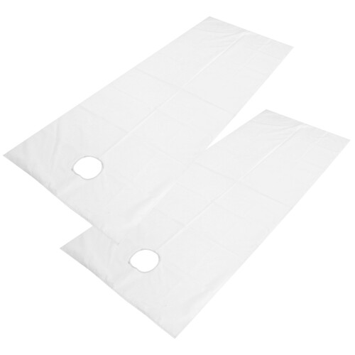 (White) 2 Pz Lenzuoli Salone Impermeabili Antiolio Rosa 2