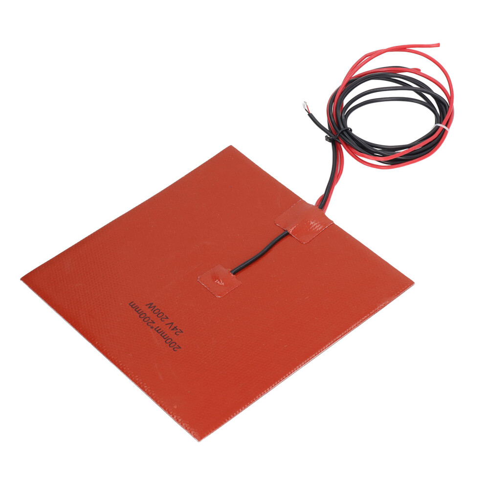 Premium 200X200mm Silicone Heating Mat For 3D Printer Hotbed 200W 8271356583451