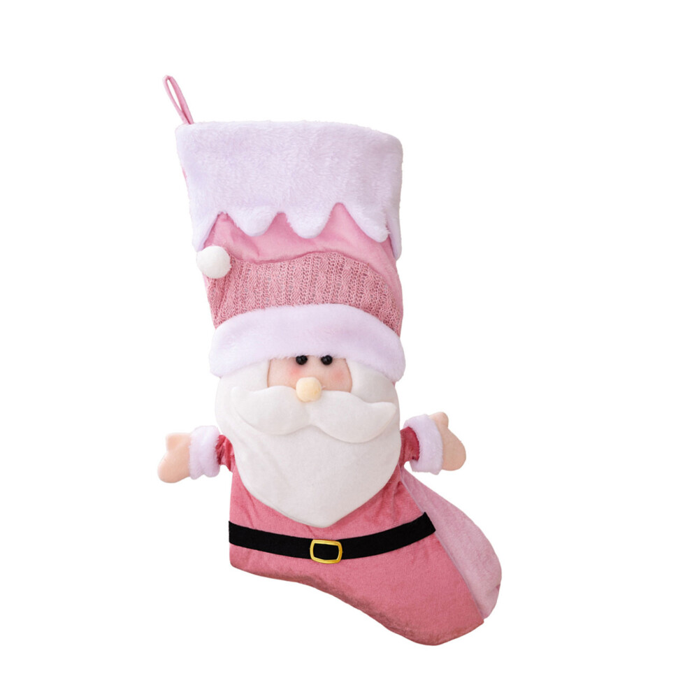 Pink Christmas Tree Candy Bag Pendant Christmas Tinplate Candy-Elder