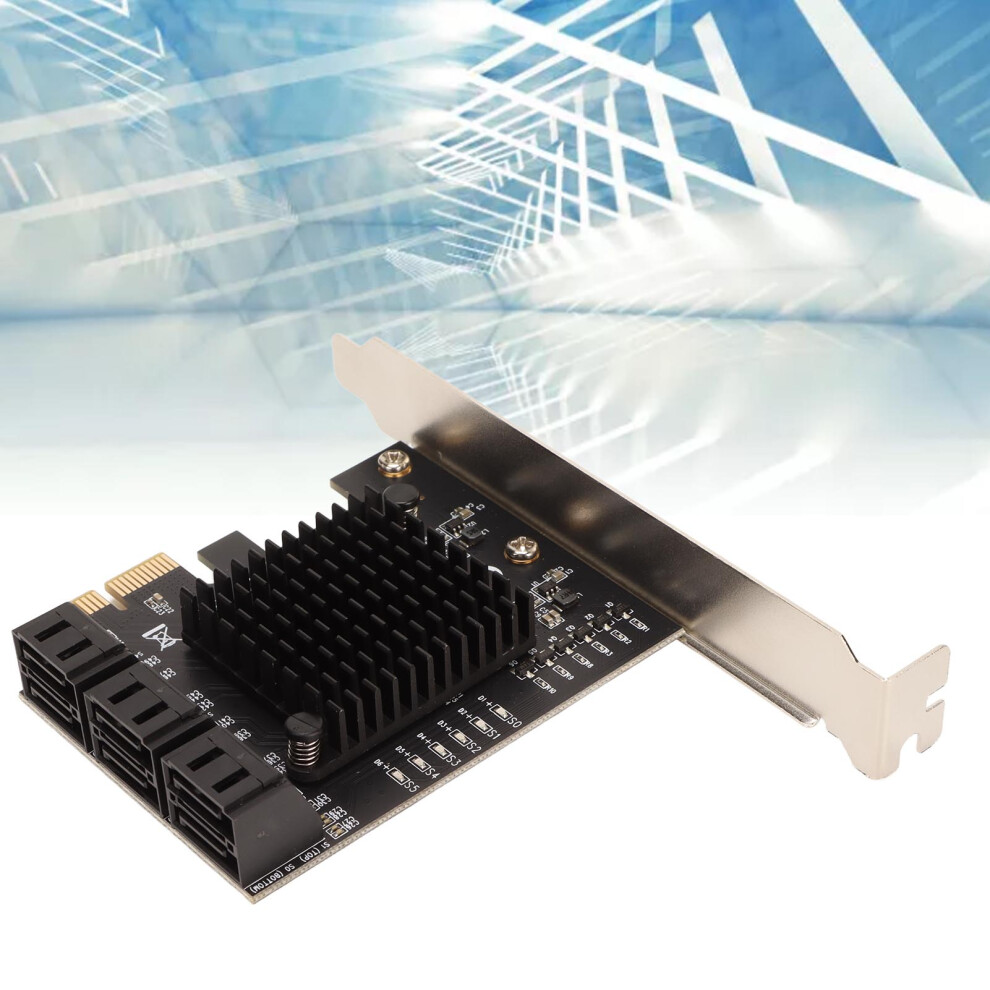 Pcie 3.0 To 6 Port Sata Expansion Card 6Gbps For Windows 7901356583656