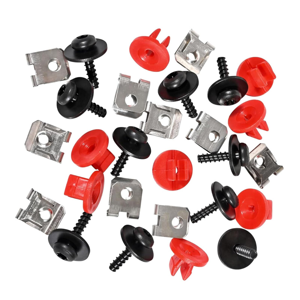 30Pcs Engine Under Covers Fastener Set Engine Splash Shield Bolts Screws Clips Automotive Car Part Universal Fit 9067246416393