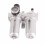 SFC400 Silber Luftfilter-Wasserabscheider-Set mit Ölabscheider und Druckregler 12