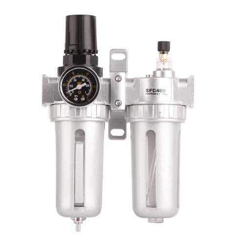 SFC400 Silber Luftfilter-Wasserabscheider-Set mit Ölabscheider und Druckregler 1