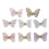8pz Adesivi Unghie Farfalla Strass DIY 4