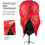 Upright Christmas Tree Storage Pouch Tree Cover Reinforced-Red 4