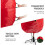 Upright Christmas Tree Storage Pouch Tree Cover Reinforced-Red 5