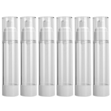 Empty Lotion Bottle Plastic Refillable Vacuum Pump 50ml