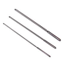 Male Urethral Plug With Beads - Urethral Sound Set, 3-Piece Metal Urethra Plug, Sm Fun Sex Toy