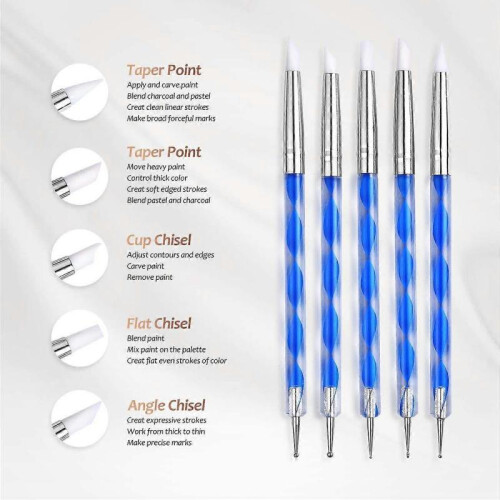 Pottery Clay Sculpting Tools 43Pcs with Carrying Case Bag for Beginners Professionals School Student Pottery Modeling 2