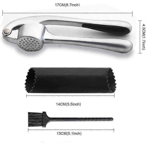 Stainless steel garlic crusher 1