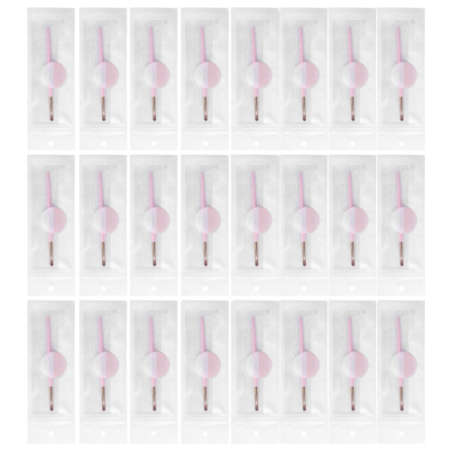 24PCS Portable Lip Brushes Long Handle Lipstick Applicator 1