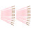 24PCS Portable Lip Brushes Long Handle Lipstick Applicator 5