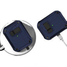(Airpods 3, blue) Protective case for Airpods pro2/4 generation carbon fibre bluetooth headphones