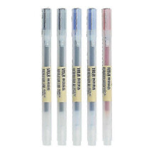 (0.5mm, 2Black-2Blue-2Red) 5pcs/set Kawaii Mujis Gel Pen Black/red/blue 0.38mm 0.5mm Ink Japan Color Pen Office School Ballpoint Pen Stationery