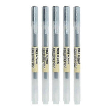 (0.38mm, Black-5 Pcs) 5pcs/set Kawaii Mujis Gel Pen Black/red/blue 0.38mm 0.5mm Ink Japan Color Pen Office School Ballpoint Pen Stationery