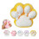 (Yellow) Two Pcs Silicone Squeeze Squishy Toy Cat Claws Relaxed 1