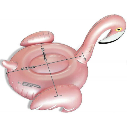 Giant Inflatable Flamingo Ride-On Pool Floater 1
