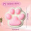 (Pink) Two Pcs Silicone Squeeze Squishy Toy Cat Claws Relaxed 2