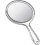 Hand Mirror Double-Sided Handheld Mirror 1X/ 2X Magnifying Mirror with Handle 1