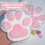 (Pink) Two Pcs Silicone Squeeze Squishy Toy Cat Claws Relaxed 5
