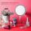Hand Mirror Double-Sided Handheld Mirror 1X/ 2X Magnifying Mirror with Handle 4