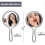 Hand Mirror Double-Sided Handheld Mirror 1X/ 2X Magnifying Mirror with Handle 3