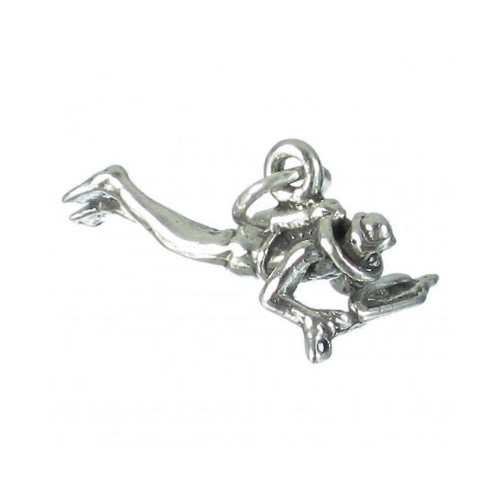 Kikidex (As Show, One Size) Scuba Diver Sterling Charm .925 X 1 Dive Diving Charms - 2193 Silver