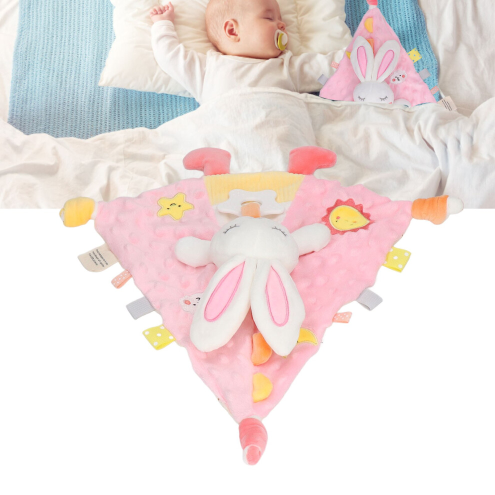 Bunny Baby Security Blanket Chewable 37X36x15cm Pink
