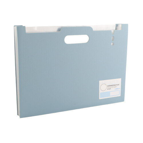 Large Capacity Plastic Expanding File Folder with Document Tabs 12.6 x 9.8 inch 1