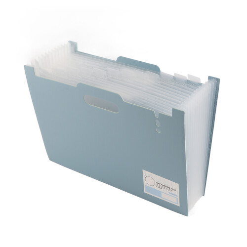 Large Capacity Plastic Expanding File Folder with Document Tabs 12.6 x 9.8 inch 2
