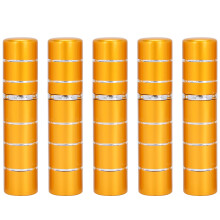 (Gold) 5x 5ml leere Parfümflasche mit Sprüher