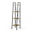 (Modern Oak) 4 Tier Industrial Bookcase Steel Frame Shelf Unit 1