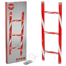 LED Christmas Ladder Decoration 50cm Light Up Festive Climbing Santa Xmas Decor
